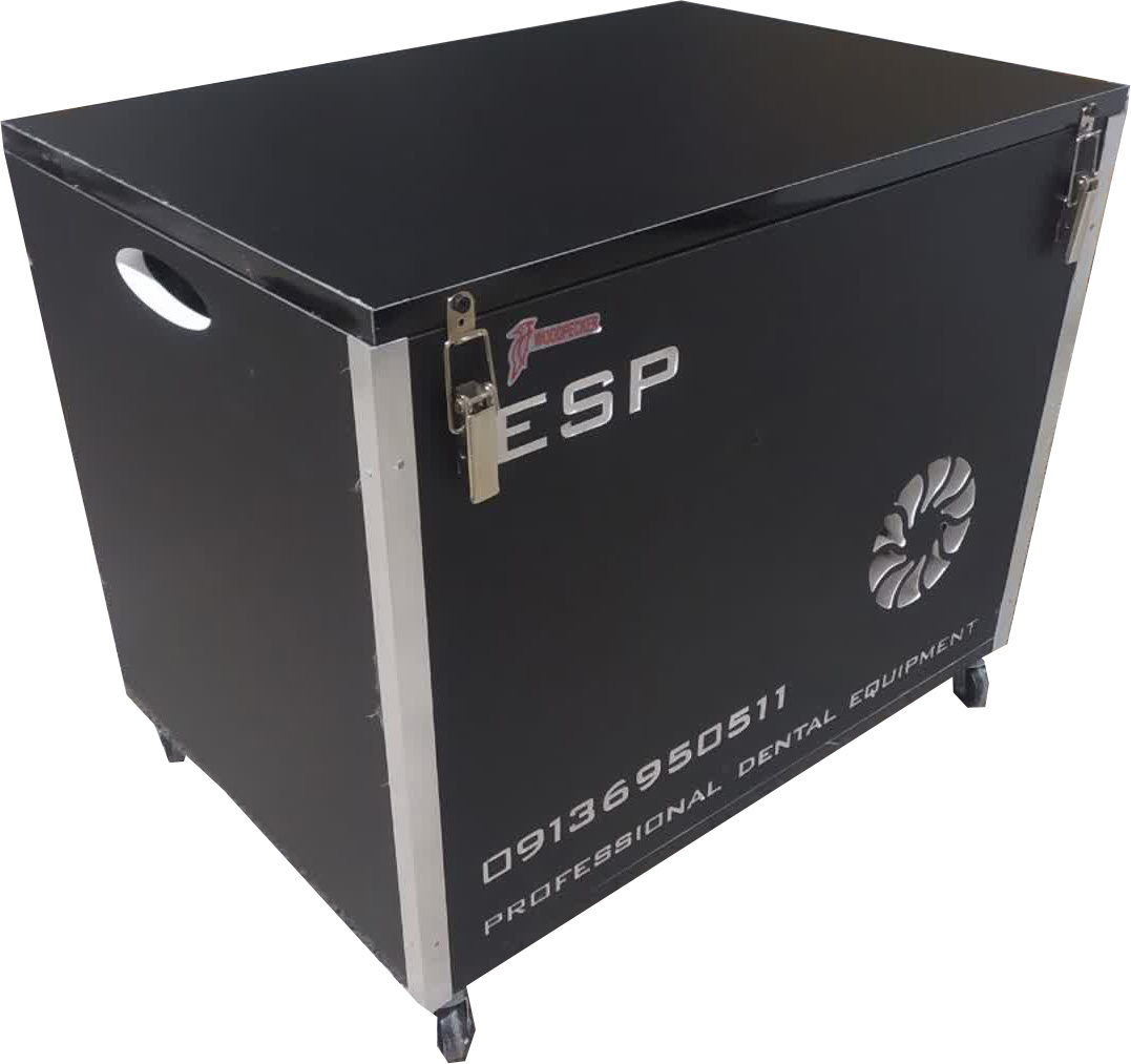 مینی یونیت دندانپزشکی سیار اسپادنا دنتال مدل SM-01 | چهار شیلنگ + کمپرسور داخلی 1200 وات ن